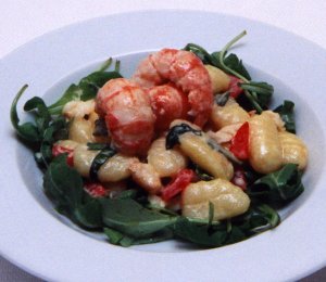 Yabbies with Goats Cheese Gnocchi