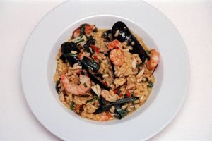 Red Curry Seafood Risotto