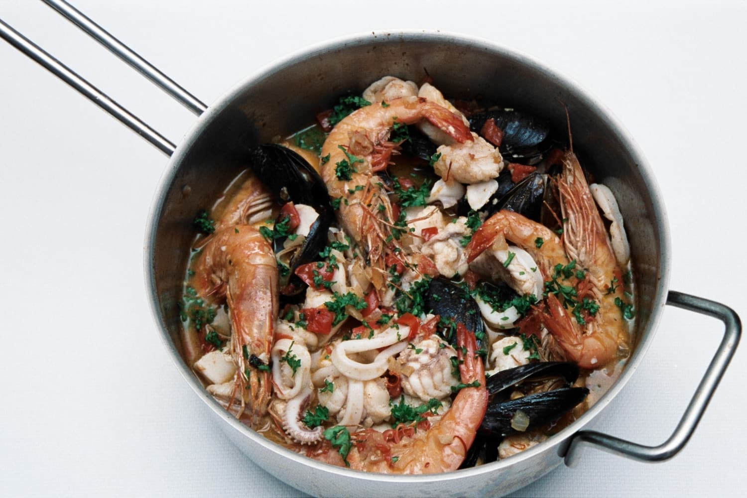Seafood Stew in the pan