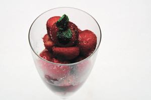Strawberries with Cointreau and Black Pepper